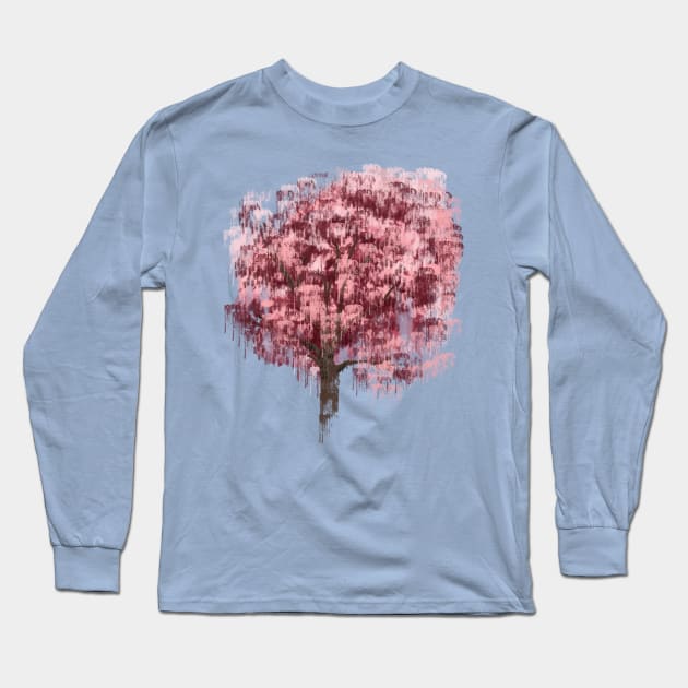 Impressionist Cherry Tree Long Sleeve T-Shirt by Sassifrassically's  'Swasome Shop